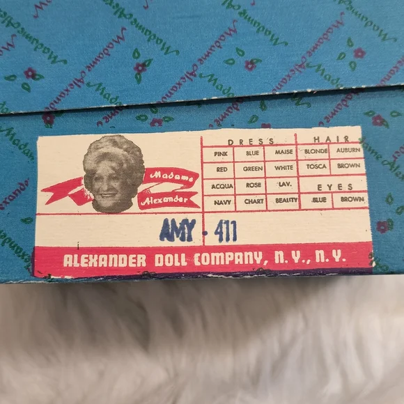 Madame Alexander Amy #411 Little Women Series Vintage Doll with Box - Picture 2 of 13